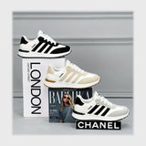 حذاء سنيكرز حريمى فوندي جلد إسكاي مستورد ونعل PVC حقن الوان متعددة جميع المواسم من ميلانو - 2493