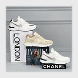 حذاء سنيكرز حريمى فوندي جلد إسكاي مستورد ونعل PVC حقن الوان متعددة جميع المواسم من ميلانو - 2500