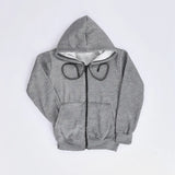 سويت شيرت سوستة اطفالي ميلتون بلوش رمادي شتوي من جي زد - 251