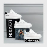 حذاء سنيكرز حريمى فوندي جلد إسكاي مستورد ونعل PVC حقن الوان متعددة جميع المواسم من ميلانو - 2530