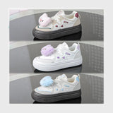 حذاء سنيكرز حريمى فوندي جلد إسكاي مستورد ونعل PVC حقن الوان متعددة جميع المواسم من نيو لوك - 25372