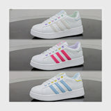 حذاء سنيكرز حريمى فوندي جلد إسكاي مستورد ونعل PVC حقن الوان متعددة جميع المواسم من نيو لوك - 25375