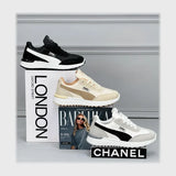 حذاء سنيكرز حريمى فوندي جلد إسكاي مستورد ونعل PVC حقن الوان متعددة جميع المواسم من ميلانو - 2558