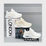 حذاء سنيكرز حريمى فوندي جلد إسكاي مستورد ونعل PVC حقن الوان متعددة جميع المواسم من ميلانو - 2581