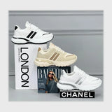 حذاء اسنيكرز حريمى فوندي جلد إسكاي مستورد ونعل PVC حقن الوان متعددة كل المواسم من ميلانو - 2594