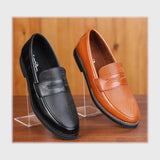 حذاء بانص رجالى فوندي PU اسكاي مستورد اسود جميع المواسم من إسكافي - 26-BK