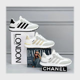 حذاء سنيكرز حريمى فوندي جلد إسكاي مستورد ونعل PVC حقن الوان متعددة جميع المواسم من ميلانو - 2617