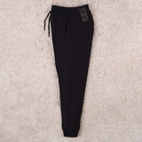 بنطلون رياضي من غير طباعة رجالى قطن ميلتون اسود شتوي من تورنيدو - 2621351