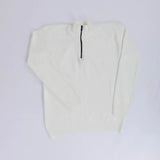 بلوفر نص سوسته رجالي عجينة تركي ابيض شتوي من جي زد - 263-1