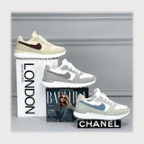 حذاء اسنيكرز حريمى فوندي جلد إسكاي مستورد ونعل PVC حقن الوان متعددة كل المواسم من ميلانو - 2645