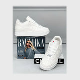 حذاء سنيكرز حريمى فوندي جلد إسكاي مستورد ونعل PVC حقن الوان متعددة جميع المواسم من ميلانو - 2726