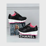 حذاء اسنيكرز حريمى فوندي جلد إسكاي مستورد ونعل PVC حقن الوان متعددة كل المواسم من ميلانو - 2735