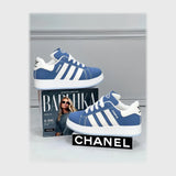 حذاء سنيكرز حريمى فوندي جلد إسكاي مستورد ونعل PVC حقن الوان متعددة جميع المواسم من ميلانو - 2737