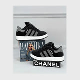 حذاء سنيكرز حريمى فوندي جلد إسكاي مستورد ونعل PVC حقن الوان متعددة جميع المواسم من ميلانو - 2746