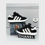 حذاء سنيكرز حريمى فوندي جلد إسكاي مستورد ونعل PVC حقن الوان متعددة جميع المواسم من ميلانو - 2749