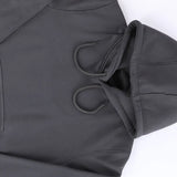 سويت شيرت هودي رجالي ميلتون اسفنجي تقيل قطن 100% مستورد رصاصي غامق شتوي من جي زد - 300