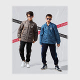 ترنج قطعتين اولادي اولادي وتر بروف بنطلون قطيفة مضلع مستوردة الوان متعددة شتوي من لارك ارت - 3005