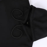 سويت شيرت هودي رجالي ميلتون اسفنجي تقيل قطن 100% مستورد اسود شتوي من جي زد - 303