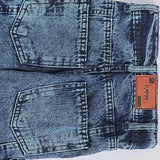 بنطلون 4 جيب نفخ اولادي من سن 6 سنين ل 12 سنه بوي فريند تلبيس واسع جميع المواسم جينز فاتح من الأنطوني جينز - 3018-dark