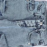 بنطلون 4 جيب نفخ اولادي من سن 6 سنين ل 12 سنه بوي فريند تلبيس واسع جميع المواسم جينزغامق من الأنطوني جينز - 3018-light