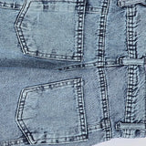 بنطلون 4 جيب نفخ اولادي من سن 6 سنين ل 12 سنه بوي فريند تلبيس واسع جميع المواسم جينزغامق من الأنطوني جينز - 3018-light