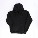 سويت شيرت هودي رجالي ميلتون اسفنجي تقيل قطن 100% مستورد اسود شتوي من جي زد - 303