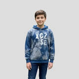 سويت شيرت هودي اولادى ميلتون قطن 100% رمادي-ازرق-اصفر شتوي من بابلو - 3020