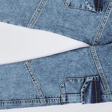 بنطلون 2 جيب اولادي من سن 6 سنين ل 12 سنه بوي فريند تلبيس واسع جميع المواسم جينز فاتح من الأنطوني جينز - 3024