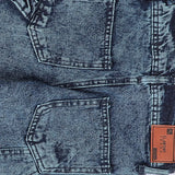 بنطلون تقطيع حزام اولادي من سن 6 سنين ل 12 سنه بوي فريند تلبيس واسع جميع المواسم جينزغامق من الأنطوني جينز - 3036-dark