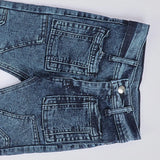 بنطلون اديداس جيب مربع اولادي من سن 6 سنين ل 12 سنه بوي فريند تلبيس واسع جميع المواسم رمادي غامق من الأنطوني جينز - 3049-dark