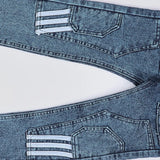 بنطلون اديداس جيب مربع اولادي من سن 6 سنين ل 12 سنه بوي فريند تلبيس واسع جميع المواسم رمادي غامق من الأنطوني جينز - 3049-dark