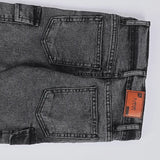 بنطلون اديداس جيب مربع اولادي من سن 6 سنين ل 12 سنه بوي فريند تلبيس واسع جميع المواسم رمادي غامق من الأنطوني جينز - 3049-grey