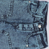 بنطلون قصات اولادي من سن 6 سنين ل 12 سنه بوي فريند تلبيس واسع جميع المواسم جينزغامق من الأنطوني جينز - 3064