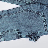 بنطلون قصات اولادي من سن 6 سنين ل 12 سنه بوي فريند تلبيس واسع جميع المواسم جينزغامق من الأنطوني جينز - 3064