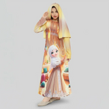 اسدال صلاه بناتي ريب مضلع مستورد الوان متعددة جميع المواسم من بيبي وايت - 3326-3