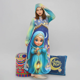 اسدال صلاه بناتي ريب مضلع مستورد الوان متعددة جميع المواسم من بيبي وايت - 3326-4