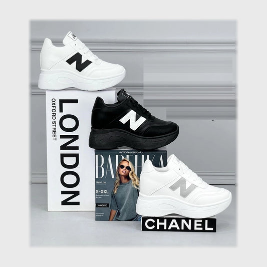 حذاء سنيكرز حريمى فوندي تريكو نسيج خيط مستورد ونعل PVC حقن الوان متعدده جميع المواسم من ميلانو - 3348