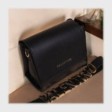 شنطة كروس حريمى جلد 2اسود*لون جميع المواسم من فلامنجو - 353