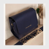 شنطة كروس حريمى جلد 2اسود*لون جميع المواسم من فلامنجو - 353