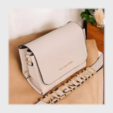 شنطة كروس حريمى جلد 2اسود*لون جميع المواسم من فلامنجو - 353