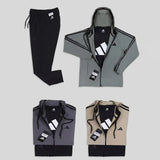 ترنج رياضي 3قطع طباعة ربر رجالى سوفت مستورد +تيشيرت روزيتا الوان متعددة شتوي من تورنيدو - 3611212