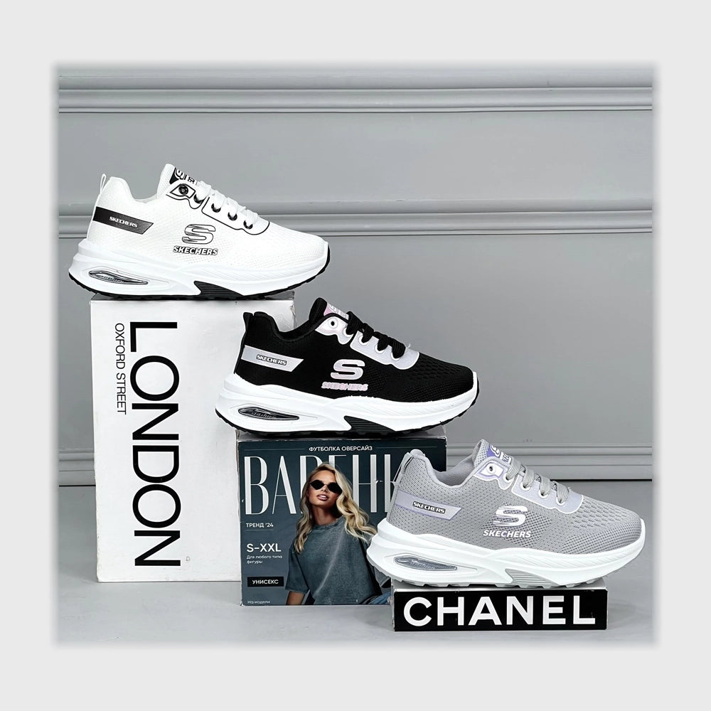 حذاء سنيكرز حريمى فوندي تريكو خيط مستورد ونعل PVC حقن الوان متعددة جميع المواسم من ميلانو - 3749