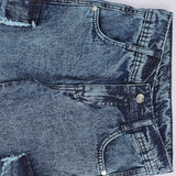 بنطلون 4 جيب شراشيب بناتي من سن 6 سنين ل 12 سنه بوي فريند تلبيس واسع جميع المواسم جينزغامق من الأنطوني جينز - 4014-dark