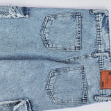 بنطلون 4 جيب شراشيب بناتي من سن 6 سنين ل 12 سنه بوي فريند تلبيس واسع جميع المواسم جينز فاتح من الأنطوني جينز - 4014-light