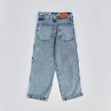 بنطلون اديداس قلوب بناتي من سن 6 سنين ل 12 سنه بوي فريند تلبيس واسع جميع المواسم جينز فاتح من الأنطوني جينز - 4023-light