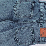 بنطلون جيوب وقلوب بناتي من سن 6 سنين ل 12 سنه بوي فريند تلبيس واسع جميع المواسم جينزغامق من الأنطوني جينز - 4026-dark