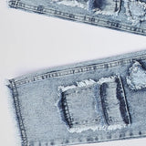 بنطلون جيوب وقلوب بناتي من سن 6 سنين ل 12 سنه بوي فريند تلبيس واسع جميع المواسم جينز فاتح من الأنطوني جينز - 4026-light