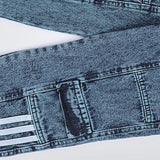 بنطلون اديداس باجي بناتي من سن 6 سنين ل 12 سنه بوي فريند تلبيس واسع جميع المواسم جينزغامق من الأنطوني جينز - 4029-dark