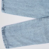 بنطلون اديداس باجي بناتي من سن 6 سنين ل 12 سنه بوي فريند تلبيس واسع جميع المواسم جينز فاتح من الأنطوني جينز - 4029-light