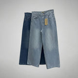 بنطلون جينز تلبيس مظبوط حريمى ربعاية درجة اولي ازرق جميع المواسم من حواء جينز - 403-2